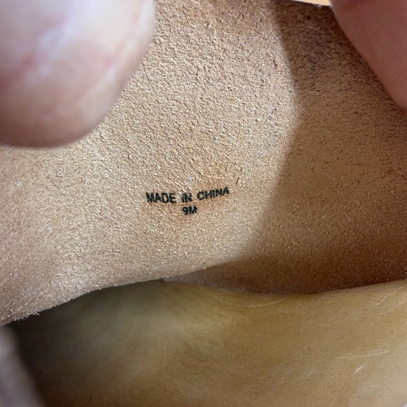 LOEFFLER RANDALL Lupa Wooden Mid Heel Italian Leather Clog Size 9 - Picture 5 of 9